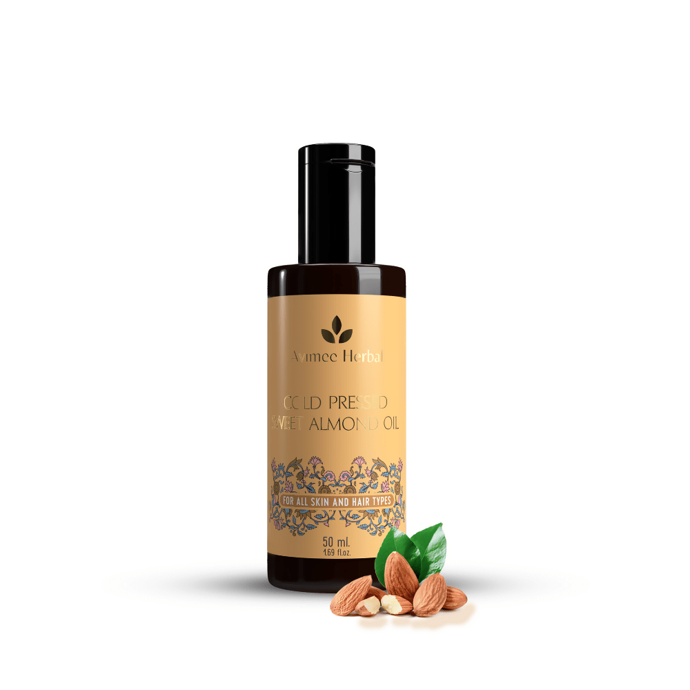 Avimee Herbal Cold Pressed Sweet Almond Oil - Distacart