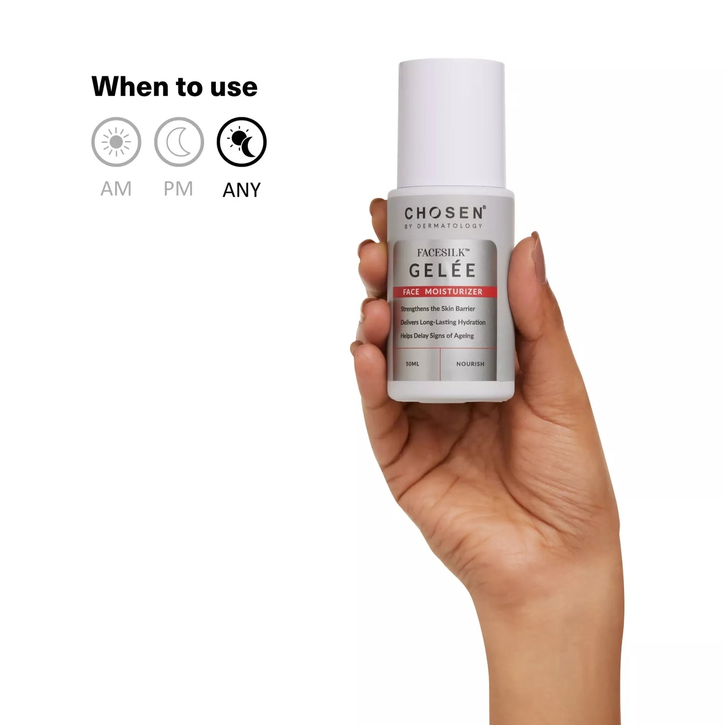 Chosen Facesilk Gelée Universal Face Moisturizer For All Age Groups - Distacart