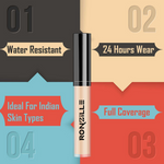 Thumbnail for Ronzille Hd Finish Full Coverage Liquid Concealer - Medium Beige 02 - Dista