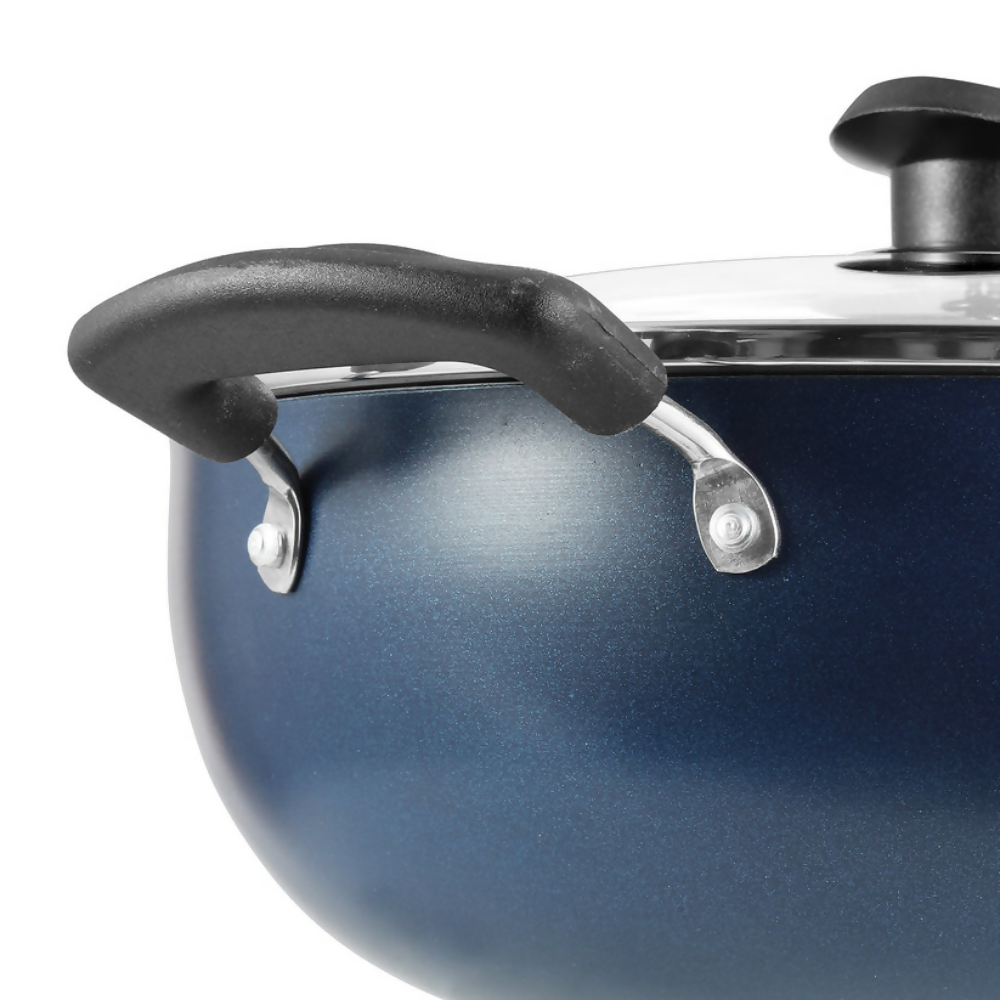 Vinod Zest Non-Stick Deep Kadai with Lid - Induction - Dista