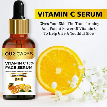 Our Cares Vitamin C Daily Glow Face Serum for Men & Women - Distacart