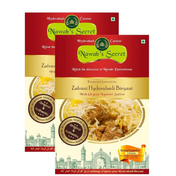 Nawab's Secret Hyderabadi Zafrani Biryani Masala With Kashmiri Saffron - Dista