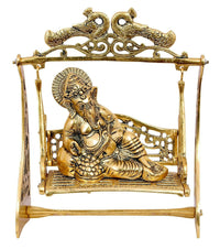 Thumbnail for Nexplora Industries Metal Ganesh On Jhula Idol - Distacart