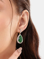 Thumbnail for Nuyug 22K Gold Plated Fern Radiance Contemporary Drop Earrings