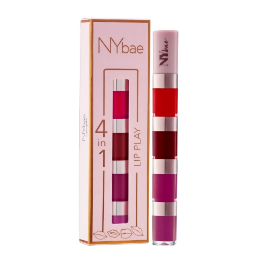 NY Bae 4 IN 1 Lip Play Liquid Lipstick - Rose Rush - Distacart