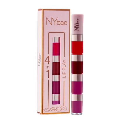 NY Bae 4 IN 1 Lip Play Liquid Lipstick - Rose Rush - Distacart