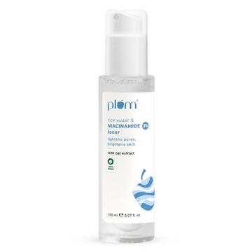 Plum 3% Niacinamide & Rice Water Face Toner - Reduces Pores & Blemishes For Bright Skin - Distacart