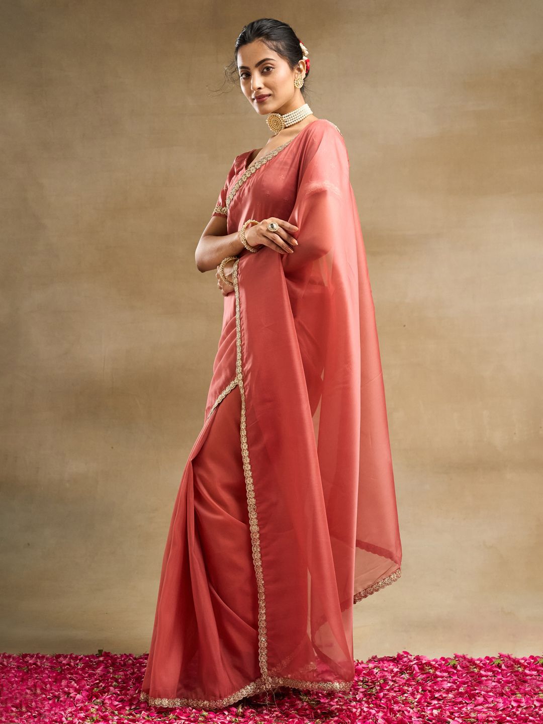 kasee Organza Saree - Distacart