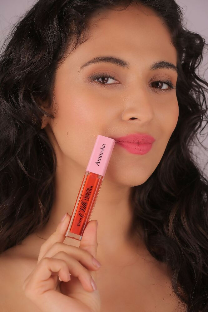Ammoha Cosmetics Long-Lasting, Matte-Finished Spring Flamingo Color Liquid Lipstick - Distacart