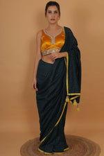 Thumbnail for Joban Fashion Silk Zari And Sequence Work Padded Blouse - Yellow