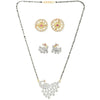 AanyaCentric Gold Plated Mangalsutra with Pendant, 2 Pair Earrings - Distacart