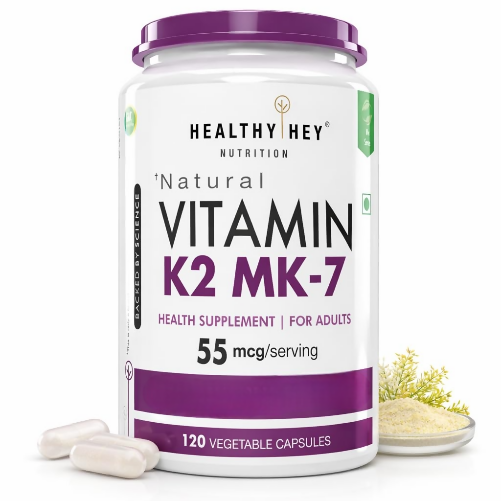 HealthyHey Nutrition Vitamin K2, MK-7 Capsules - Dista