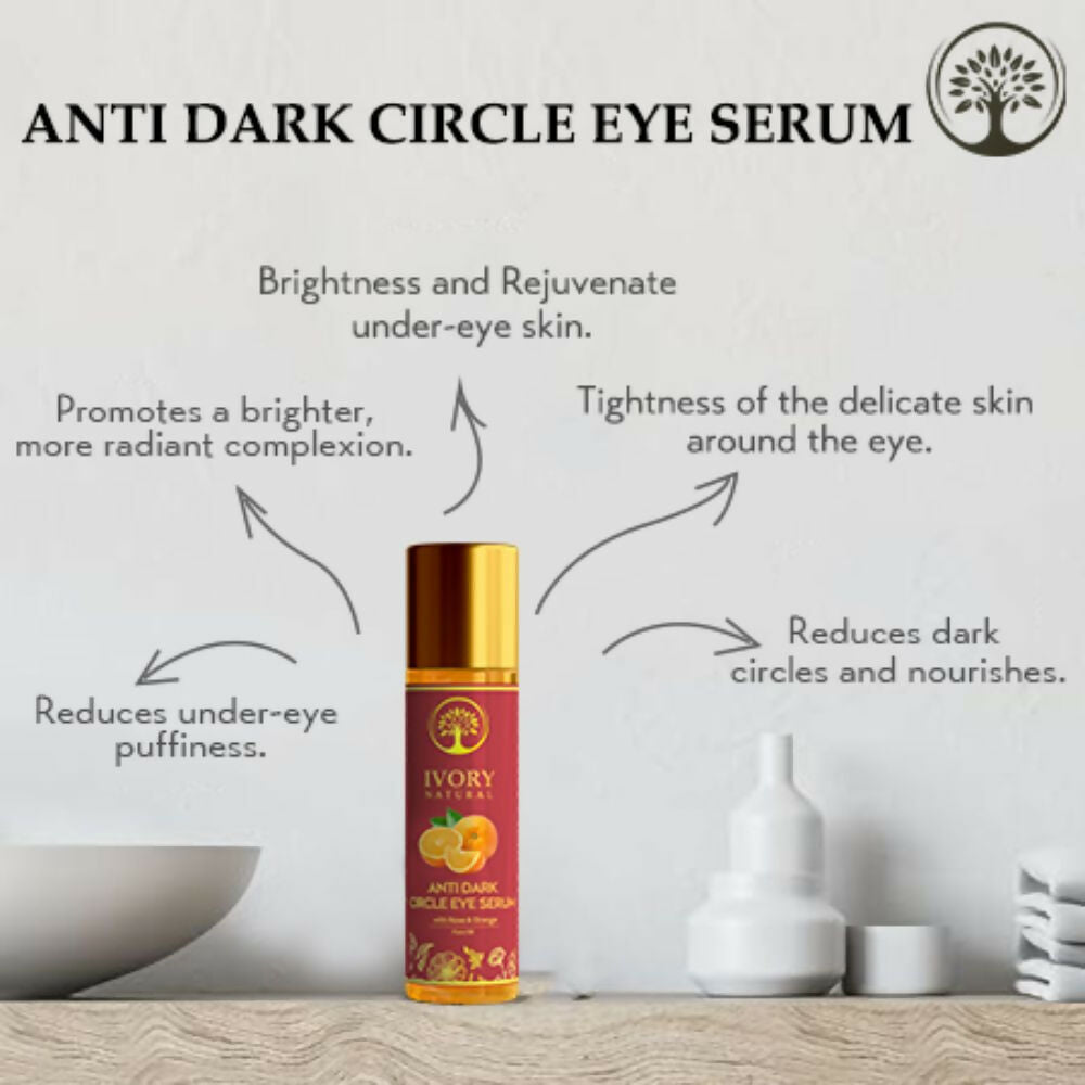 Ivory Natural Dark Circle Eye Serum For Dark Eye Circles, Under-Eye Patches, Swollen Eyes - Distacart