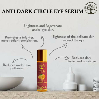 Ivory Natural Dark Circle Eye Serum For Dark Eye Circles, Under-Eye Patches, Swollen Eyes - Distacart