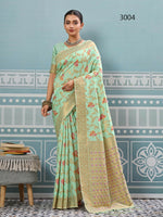 Thumbnail for Astita Pista Silk Saree