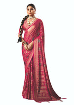 Thumbnail for Joban Fashion Pink Dull Moss Brasso Saree