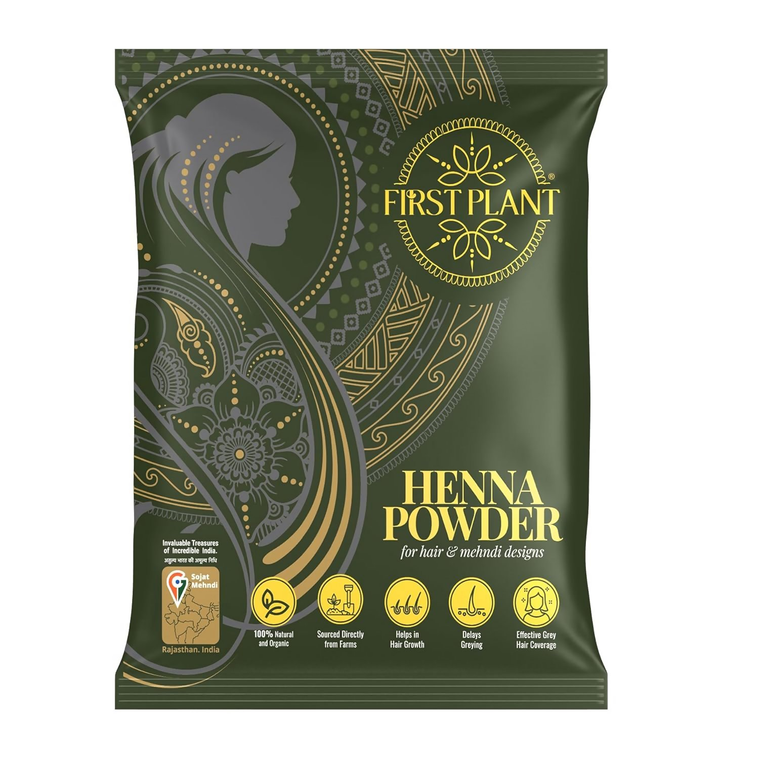 First Plant Premium Rajasthani Henna Powder - Distacart