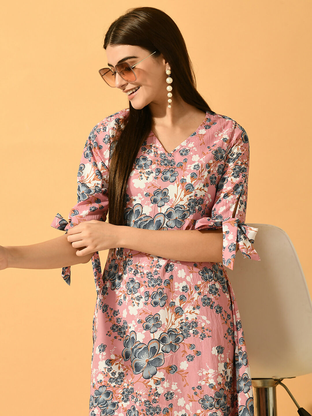 Myshka Women's Pink A-Line Party Dress - Distacart