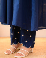 Thumbnail for The52 Women's Beautiful Viscose Rayon Fabric Thread Work Flared Kurta Pant Set - Distacart
