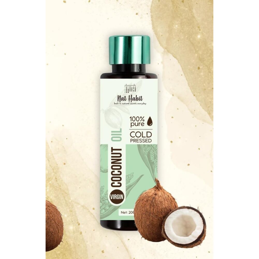 Nat Habit 100% Pure Cold Pressed Virgin Coconut Oil - Distacart