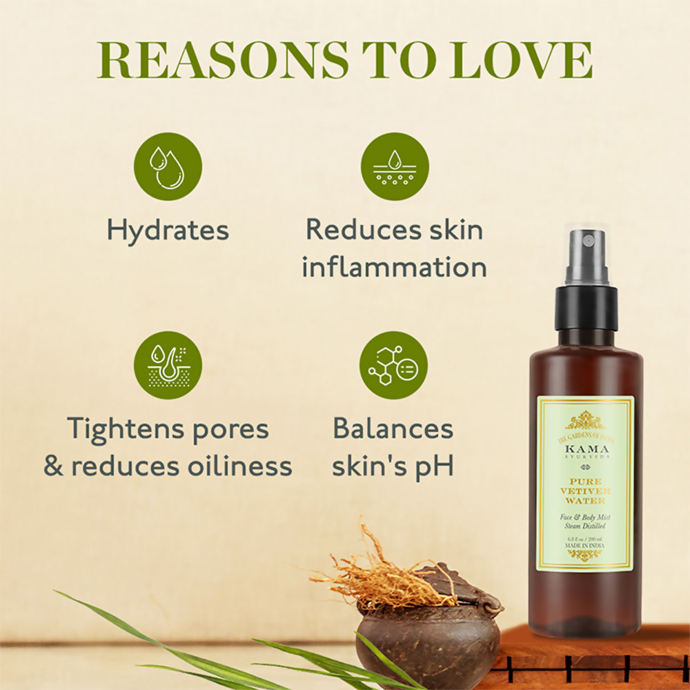 Kama Ayurveda Mini Pure Vetiver Water - Distacart
