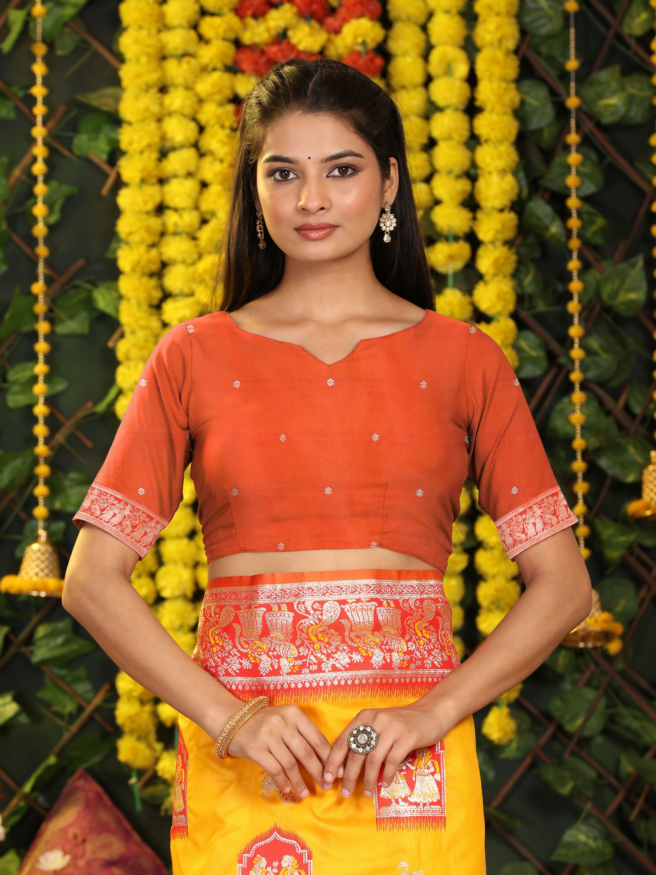 Astita Silk Yellow Saree