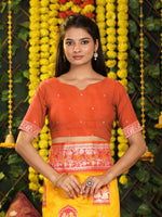 Thumbnail for Astita Silk Yellow Saree