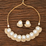 Thumbnail for Joban Fashion Women Golden White Necklace Set - Distacart