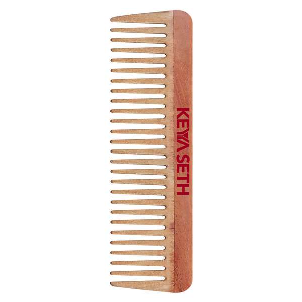 Keya Seth Neem Wooden Comb Wide Tooth - Distacart