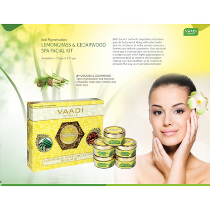 Vaadi Herbals Lemongrass Anti Pigmentation Spa Facial Kit - Dista