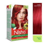 Thumbnail for Nisha Creme Hair Color for Women - Flame Red - Distacart