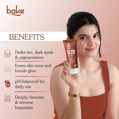 Bake De-Tan Coffee Face Wash with Kojic Acid - Distacart