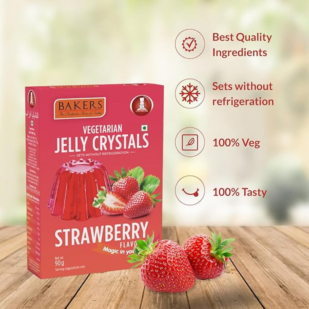BAKERS Jelly Crystals - Strawberry - Dista