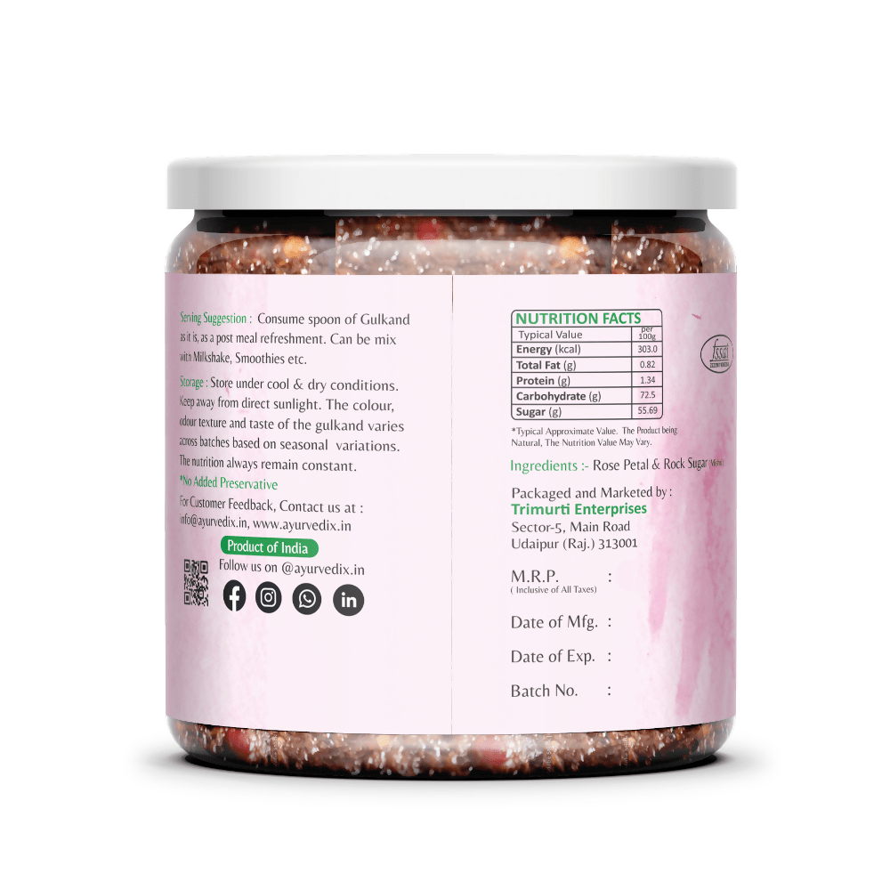 Ayurvedix Premium Gulkand (Rose Petal Jam) - Distacart