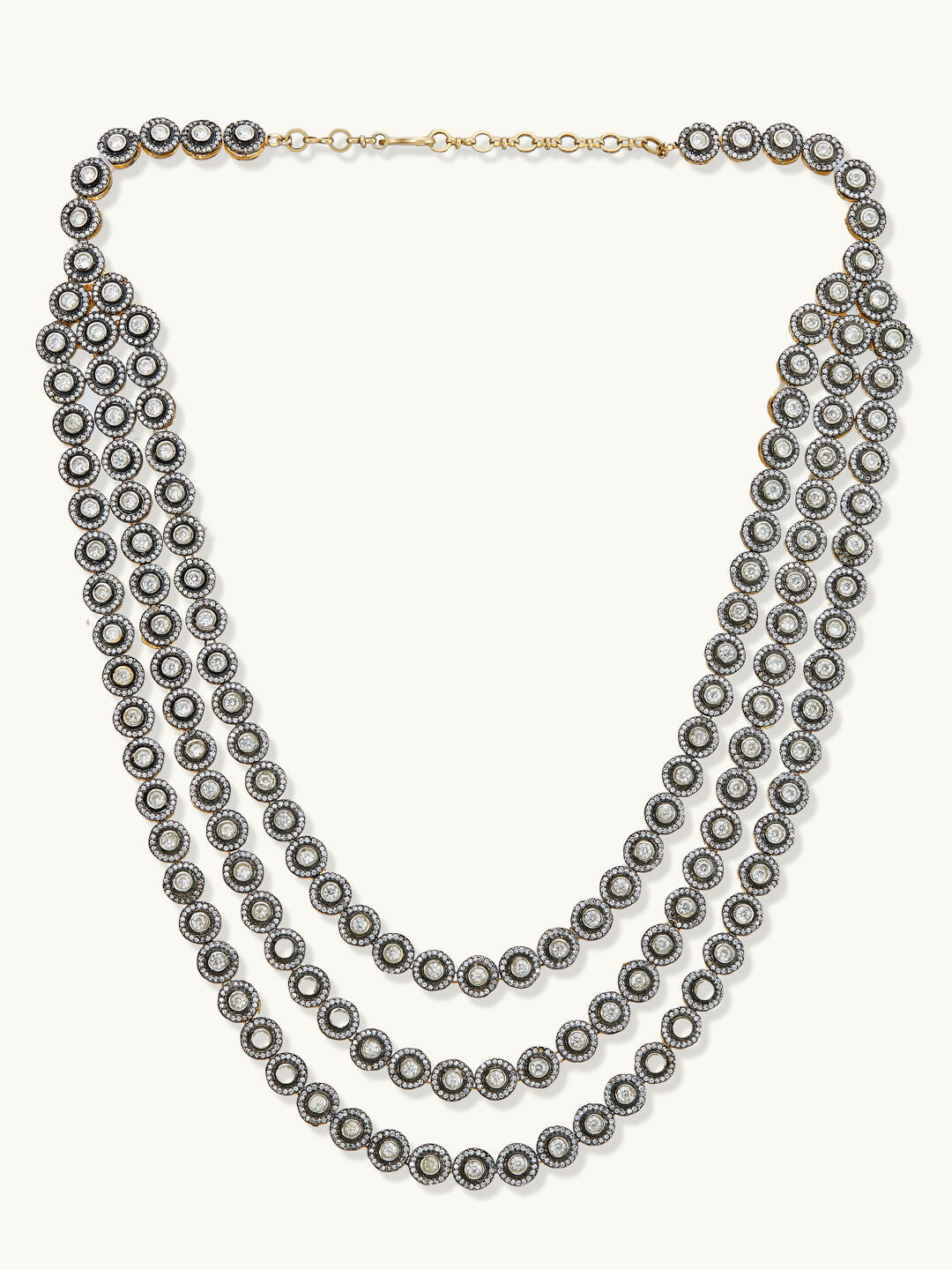 Nuyug 22k Gold Plated Multi-Layered Necklace