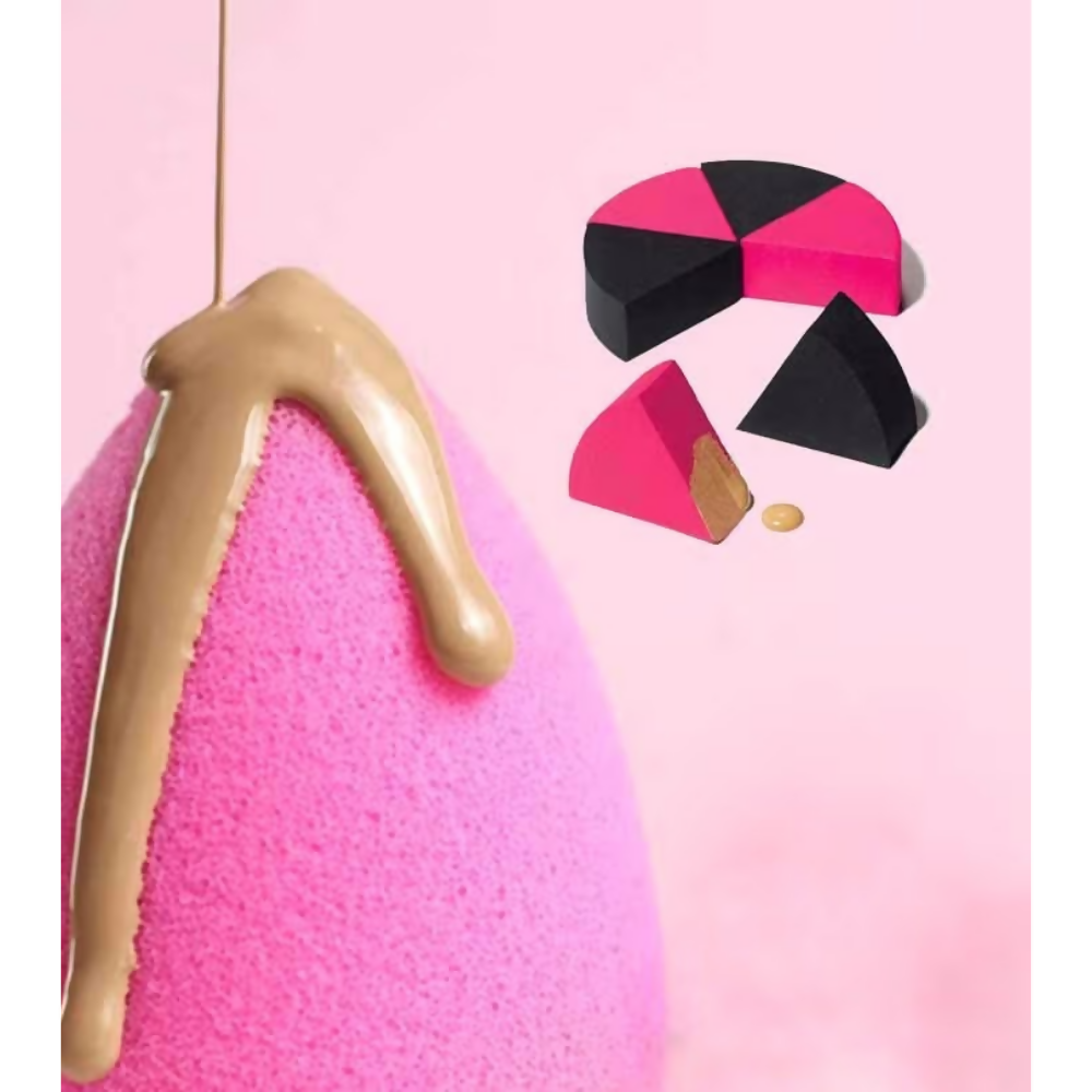 Bronson Professional Beauty Blender Makeup Sponge Wedges Set, Applicator, Puffs - Dista
