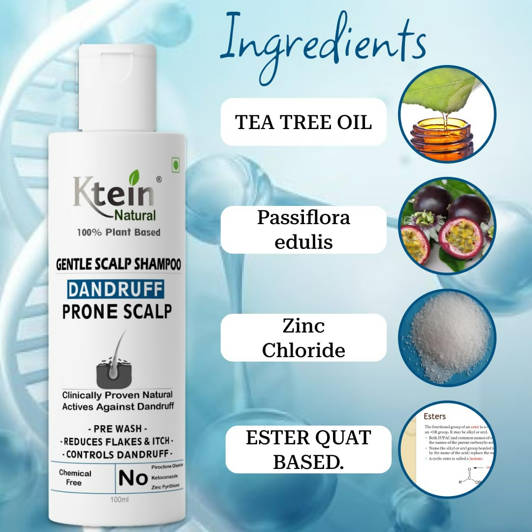 Ktein Natural 100% Plant Based Anti Dandruff Shampoo - Distacart