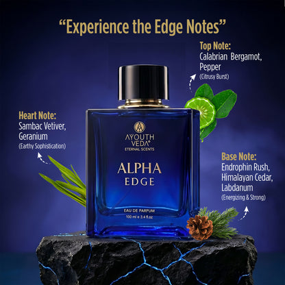 Ayouthveda Alpha Edge Eau De Parfum For Men - Dista