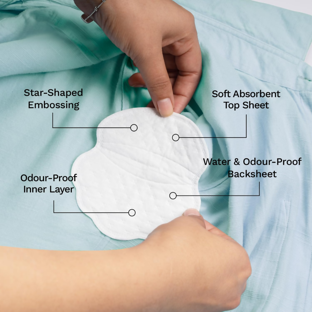 Pee Safe Sweat Pads For Underarms Women & Men - Dista