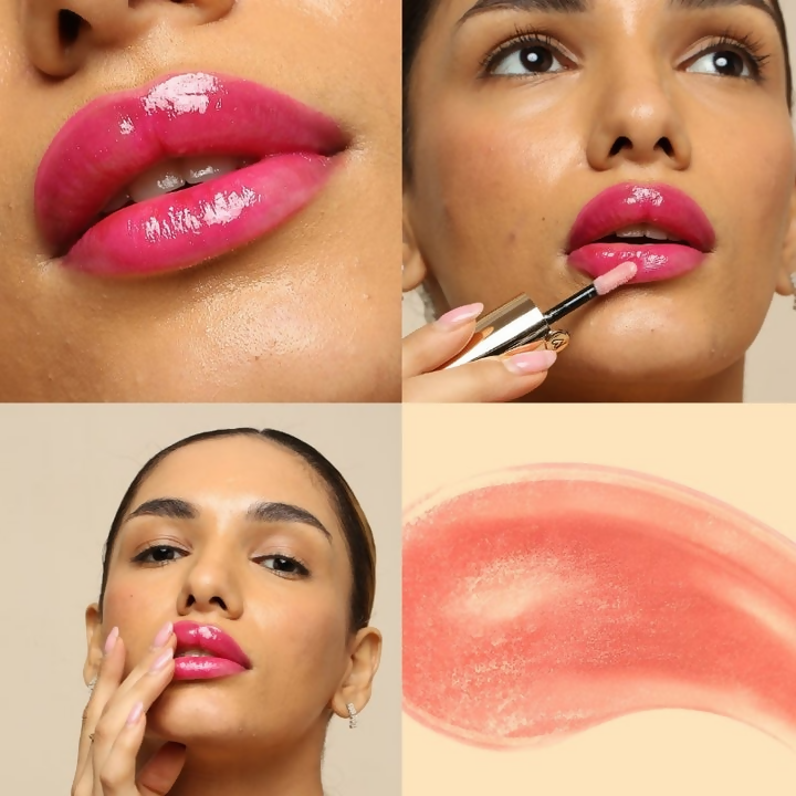 Dunamiss Cosmo Pink Hydrating Lip Oil with pH Perfection - Distacart