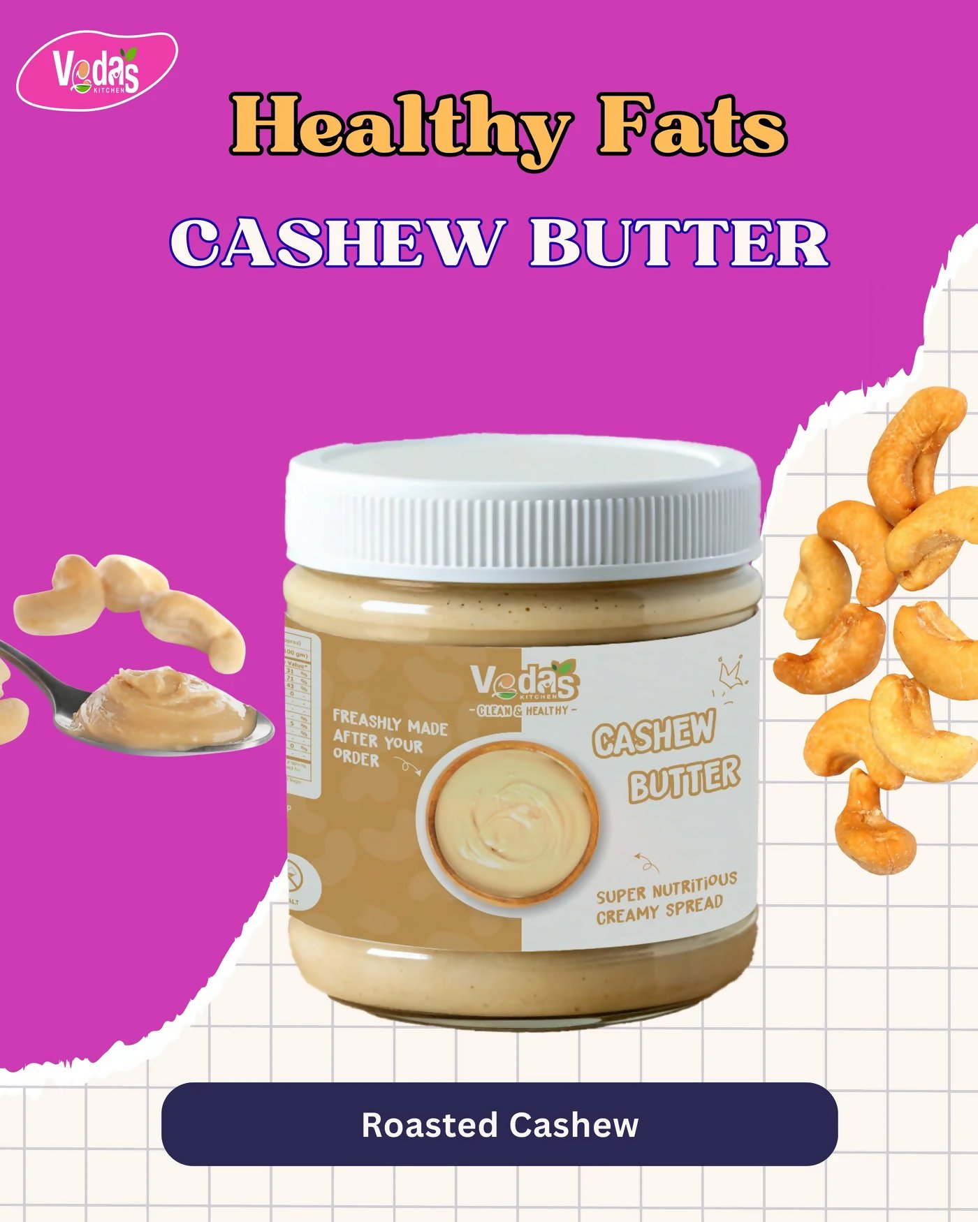 Vedas Kitchen Cashew Butter - Dista