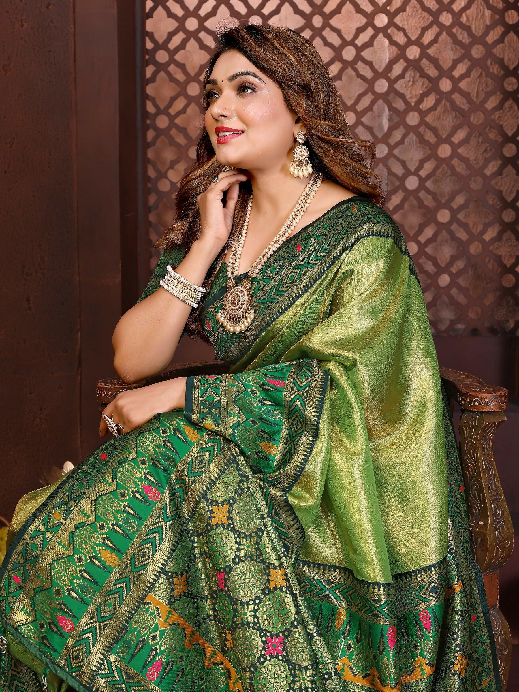 Anaita Banarasi Tissue Silk Saree - Distacart