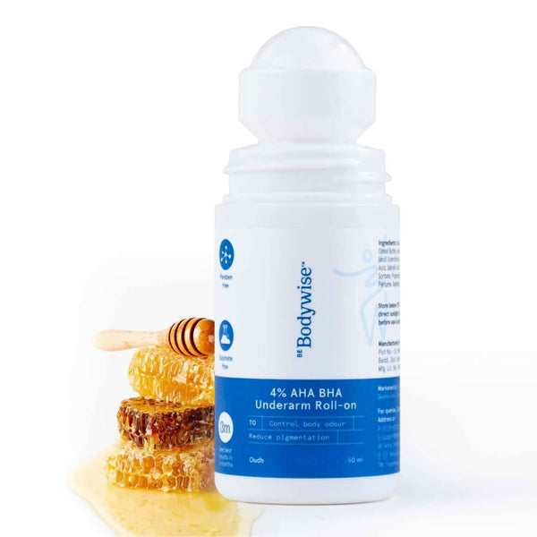 BeBodywise 4% AHA BHA Underarm Roll On (Oudh Fragrance)