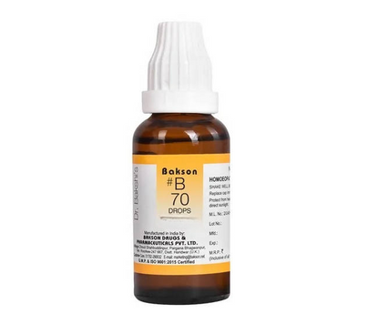 Bakson's Homeopathy B70 Drops - Distacart