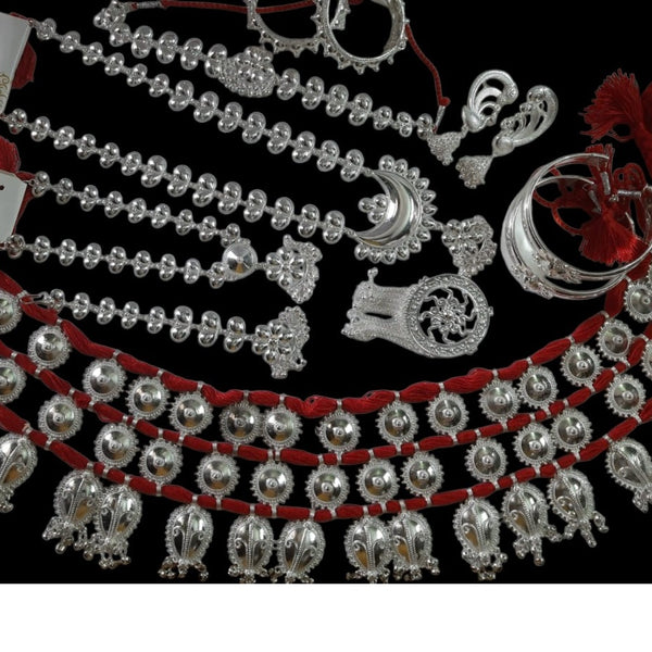 Elite Trading Odissi Dance Jewelry Set – Silver Finish Traditional Jewellery for Dancers/Performers - Distacart