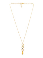 Thumbnail for Ruby Raang Yellow Citrine Kundan Necklace