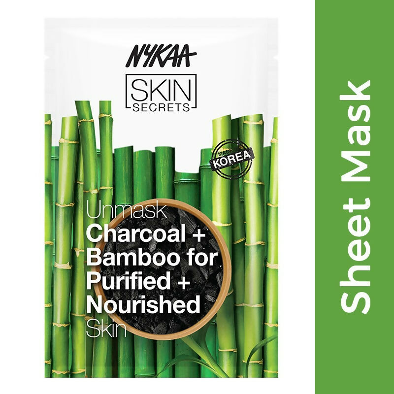Nykaa Skin Secrets Exotic Indulgence Charcoal + Bamboo Sheet Mask - Distacart