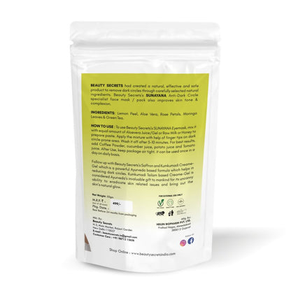 Beauty Secrets Sunayana Anti Dark Circle Face Mask - Distacart