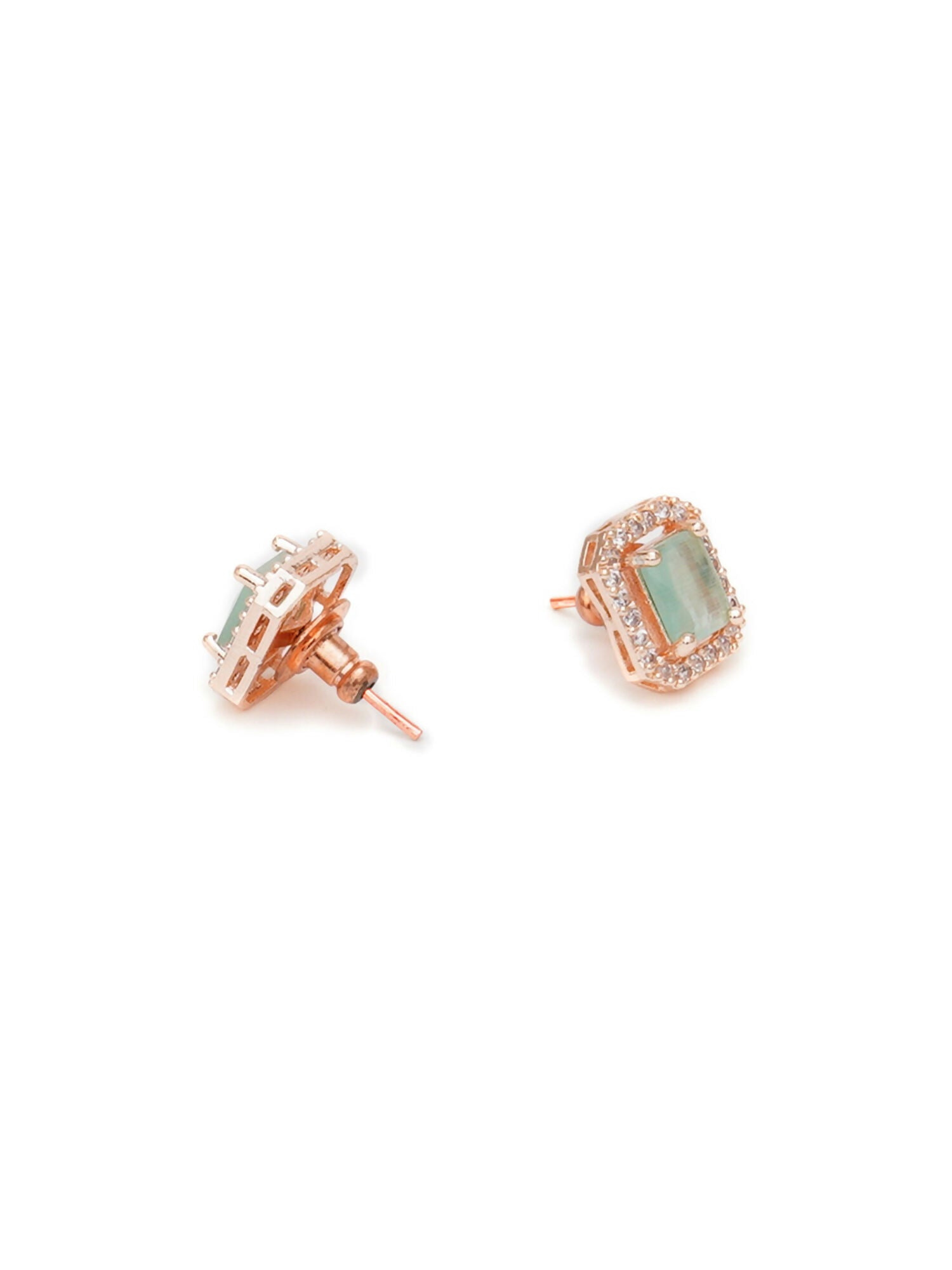 stone stud (mint green ) - Ruby Raang - Distacart