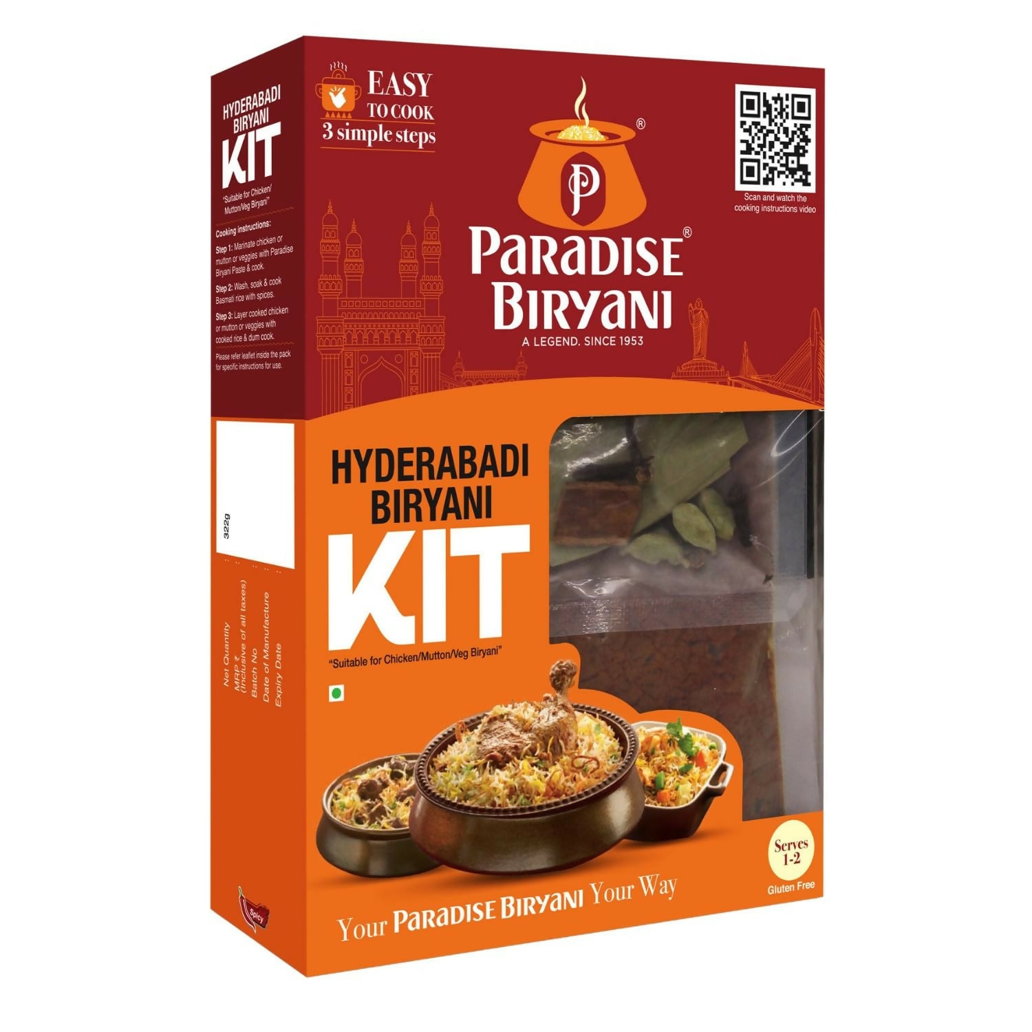 Paradise Hyderabadi Biryani Kit - Distacart